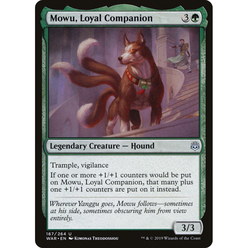 Mowu, Loyal Companion (WAR-167) - War of the Spark Foil