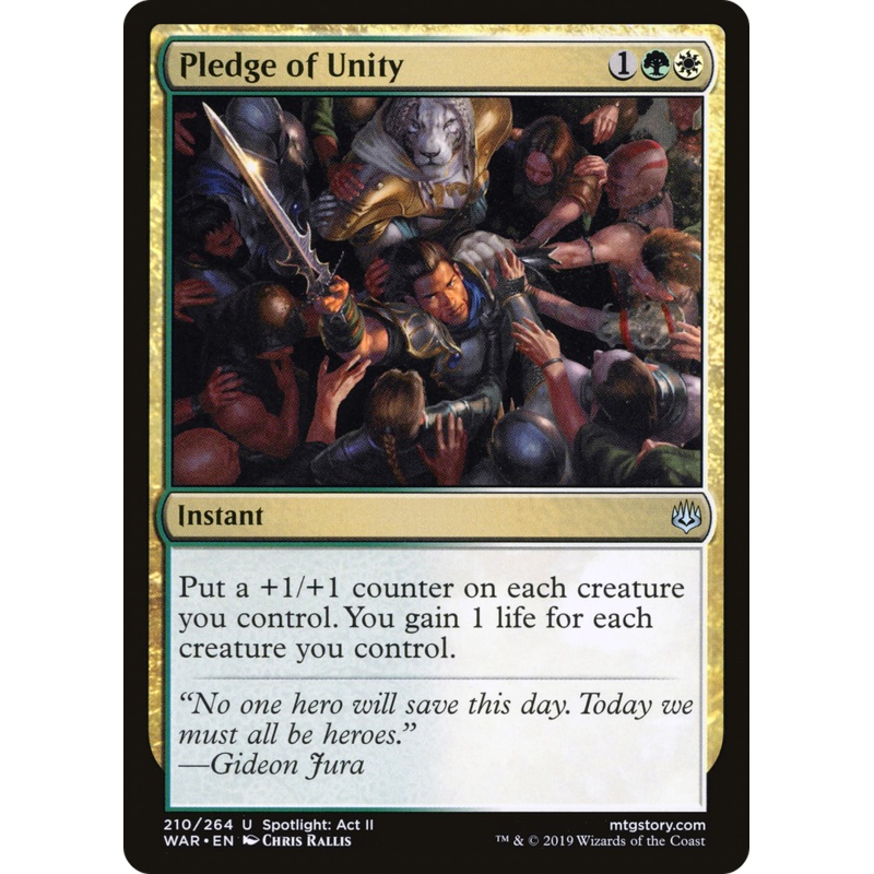 Pledge of Unity (WAR-210) - War of the Spark