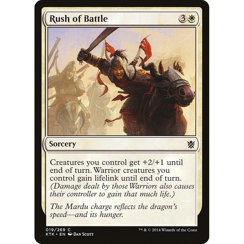 Rush of Battle (KTK-019) - Khans of Tarkir Foil