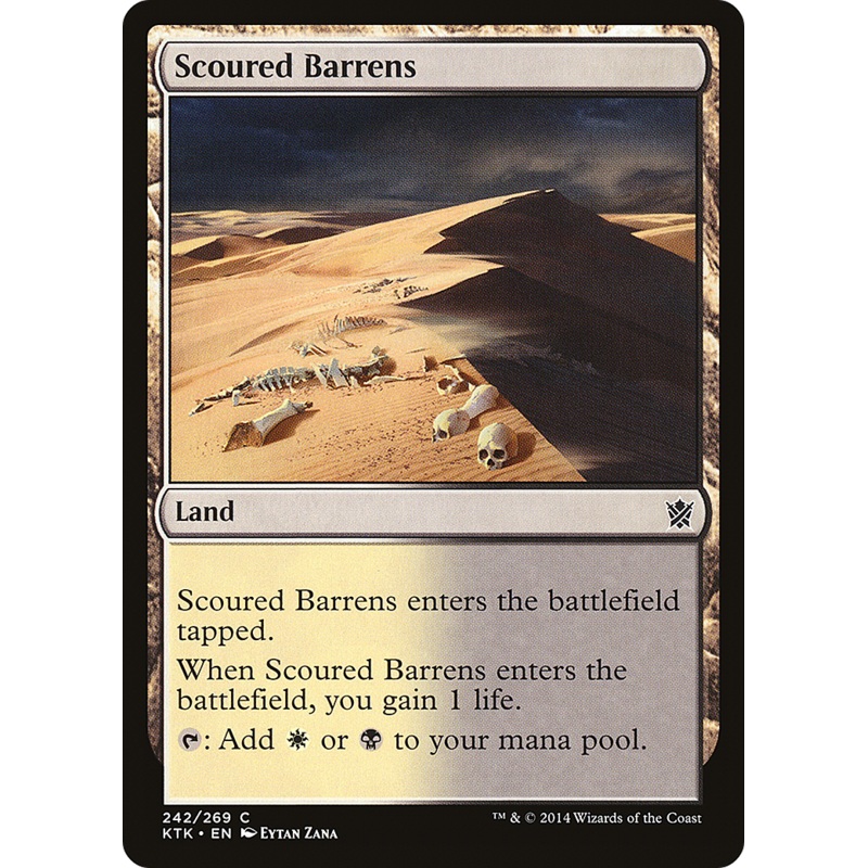 Scoured Barrens (KTK-242) - Khans of Tarkir Foil