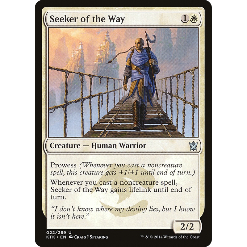 Seeker of the Way (KTK-022) - Khans of Tarkir Foil