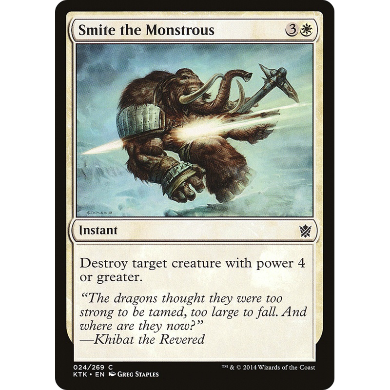 Smite the Monstrous (KTK-024) - Khans of Tarkir Foil