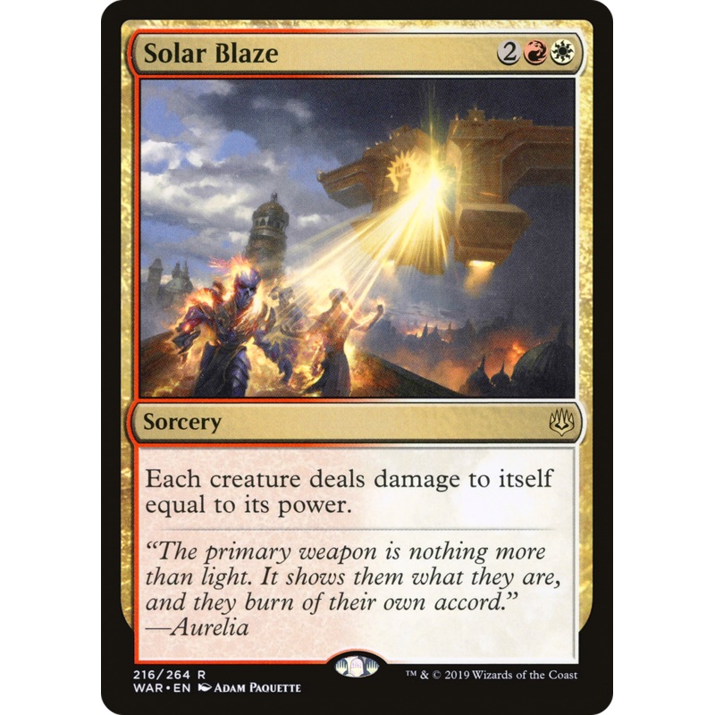 Solar Blaze (WAR-216) - War of the Spark Foil