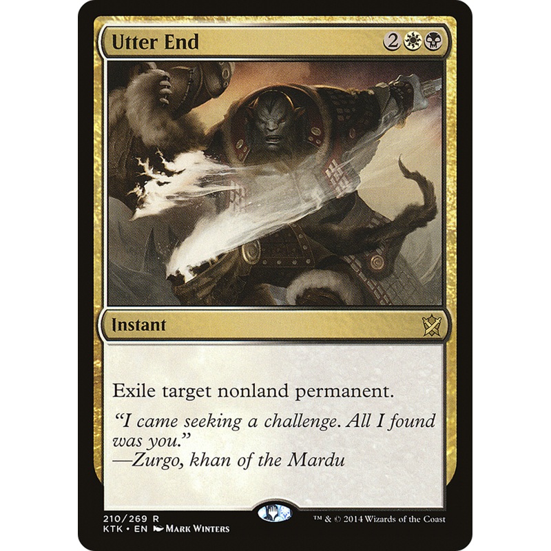Utter End (KTK-210) - Khans of Tarkir