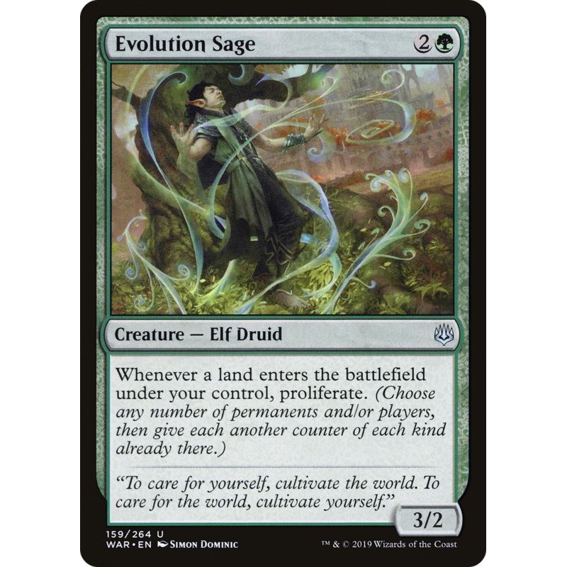 Evolution Sage (WAR-159) - War of the Spark Foil