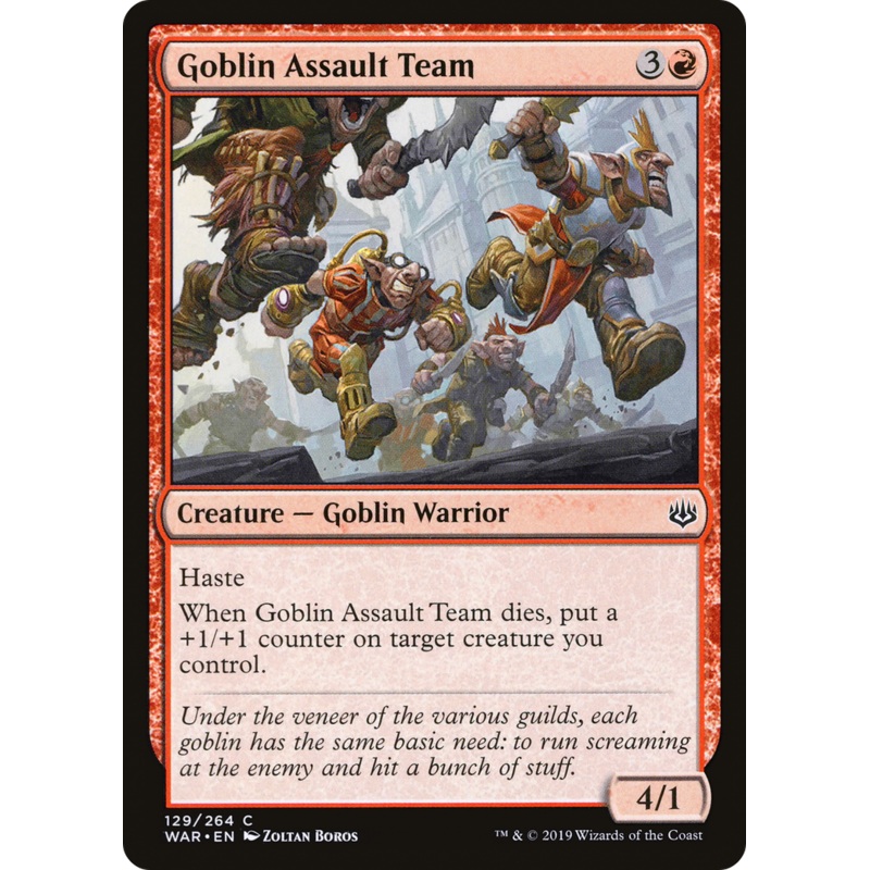 Goblin Assault Team (WAR-129) - War of the Spark Foil