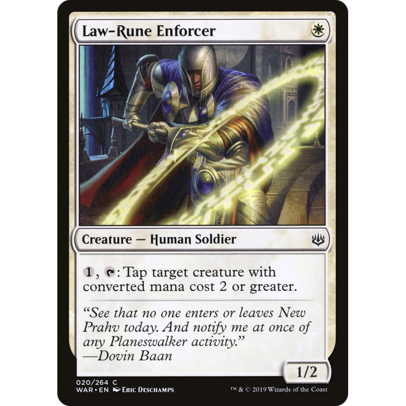 Law-Rune Enforcer (WAR-020) - War of the Spark Foil