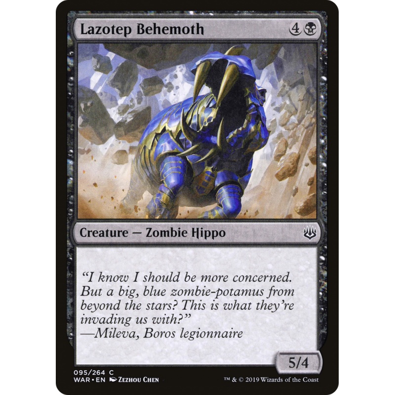 Lazotep Behemoth (WAR-095) - War of the Spark Foil