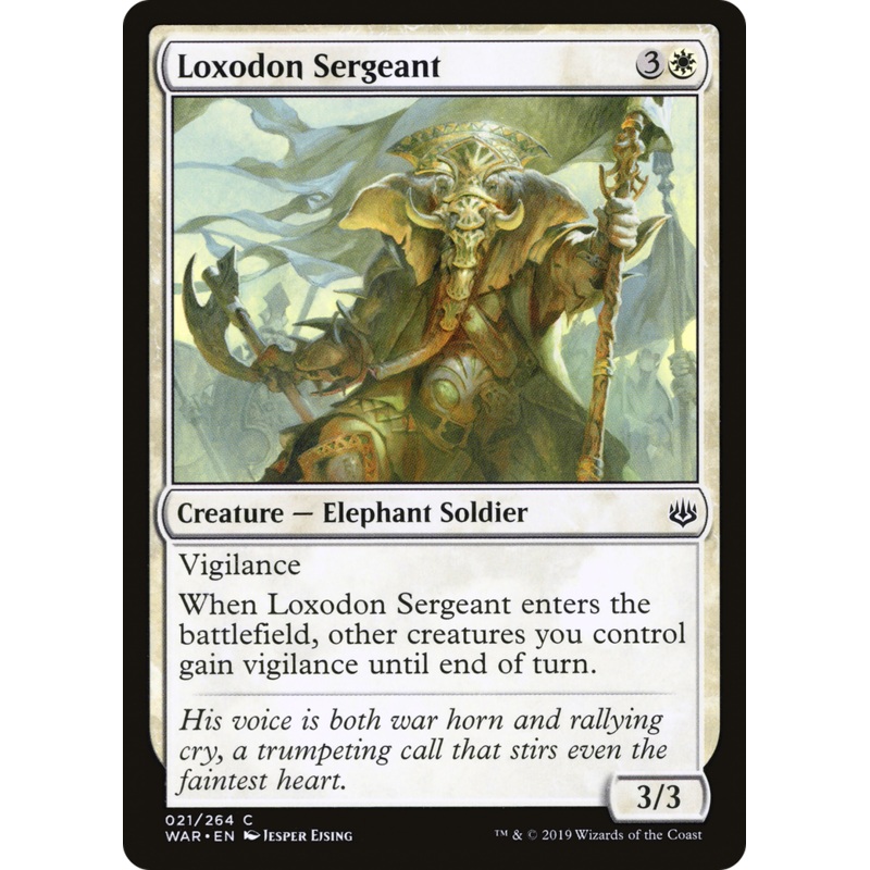 Loxodon Sergeant (WAR-021) - War of the Spark