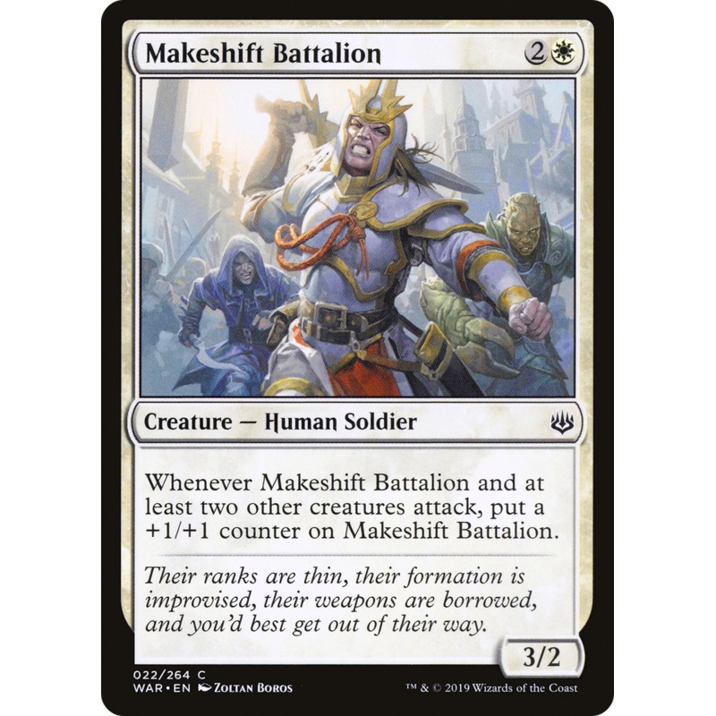 Makeshift Battalion (WAR-022) - War of the Spark Foil