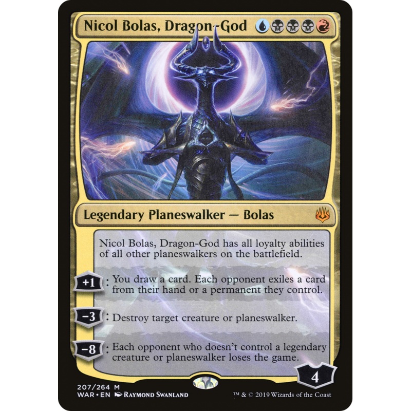 Nicol Bolas, Dragon-God (WAR-207) - War of the Spark Foil