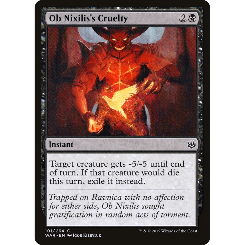 Ob Nixilis's Cruelty (WAR-101) - War of the Spark