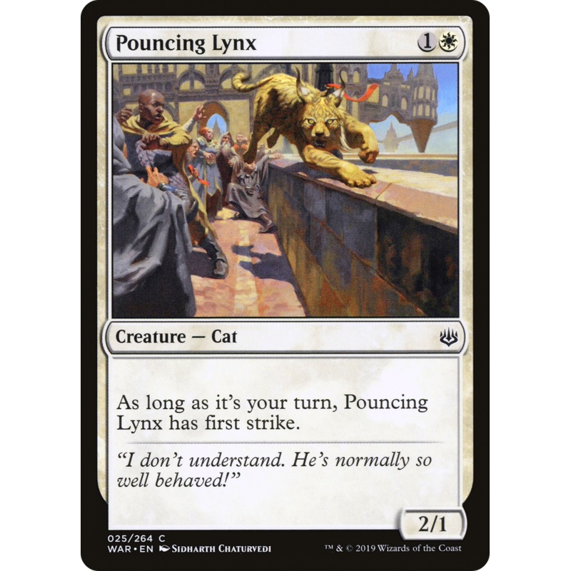 Pouncing Lynx (WAR-025) - War of the Spark