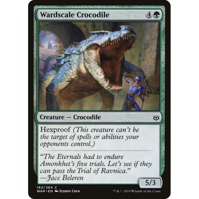 Wardscale Crocodile (WAR-183) - War of the Spark Foil