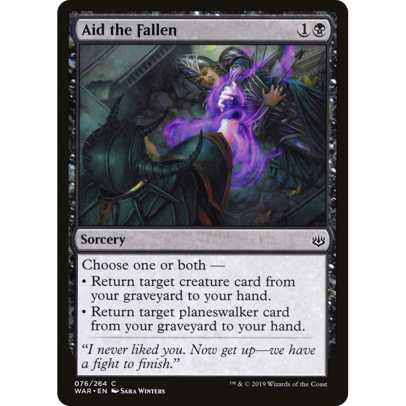 Aid the Fallen (WAR-076) - War of the Spark Foil