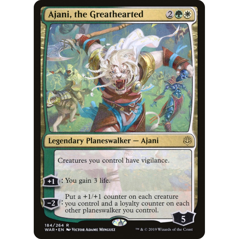 Ajani, the Greathearted (WAR-184) - War of the Spark Foil