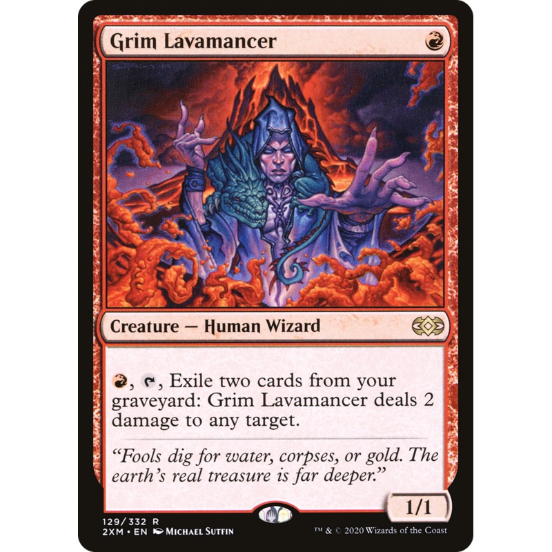 Grim Lavamancer (2XM-129) - Double Masters Foil