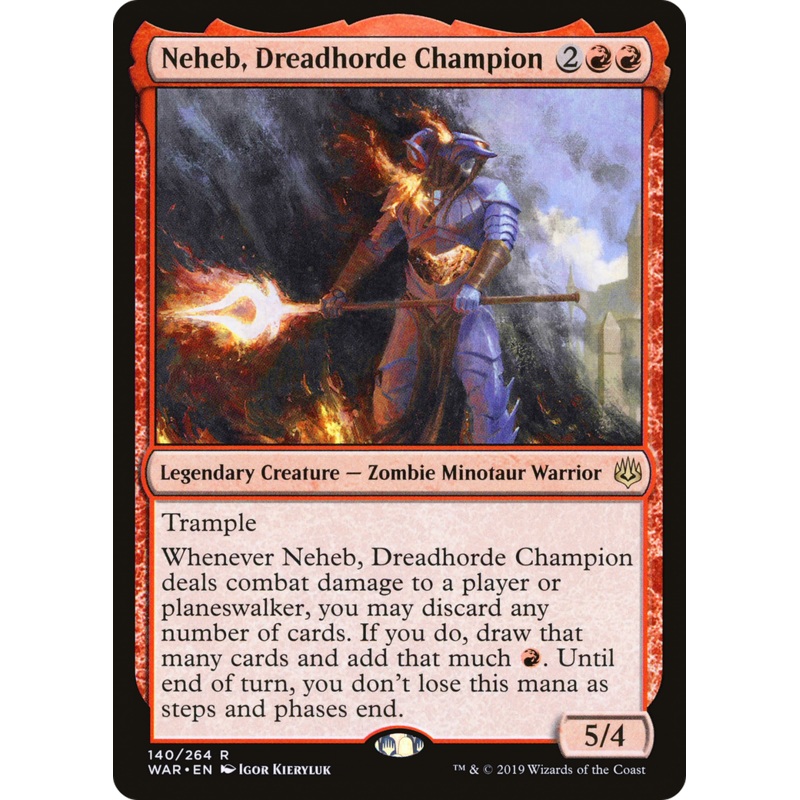 Neheb, Dreadhorde Champion (WAR-140) - War of the Spark Foil