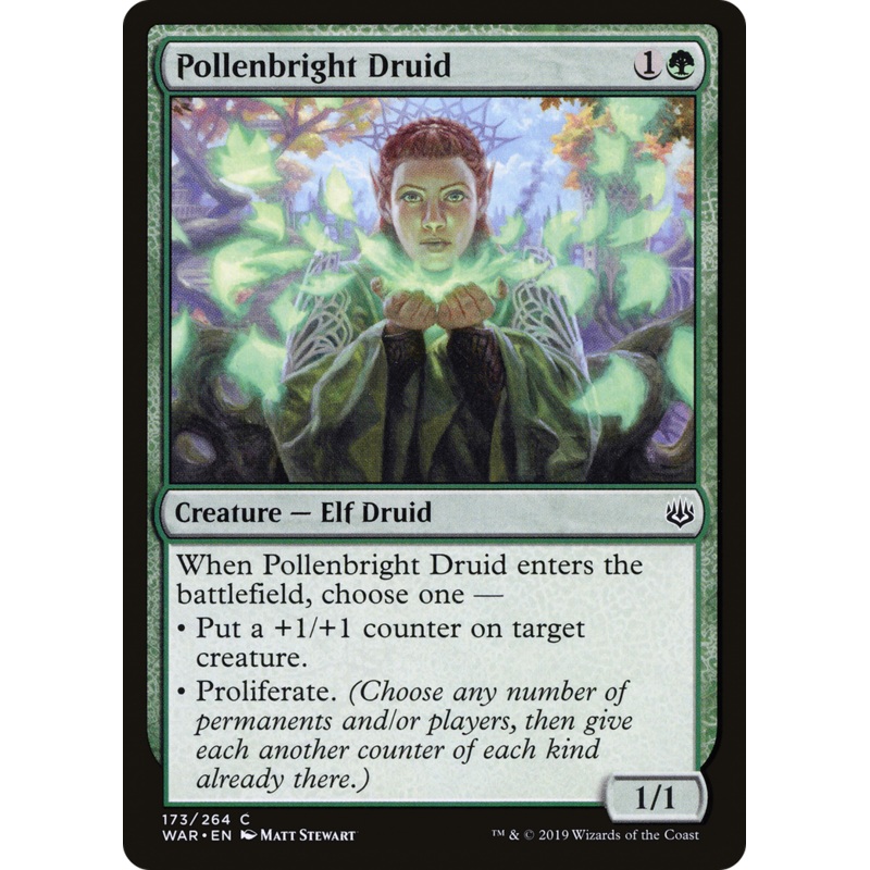 Pollenbright Druid (WAR-173) - War of the Spark Foil