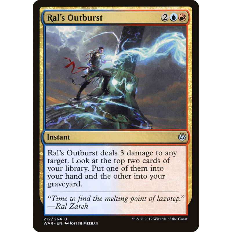 Ral's Outburst (WAR-212) - War of the Spark Foil