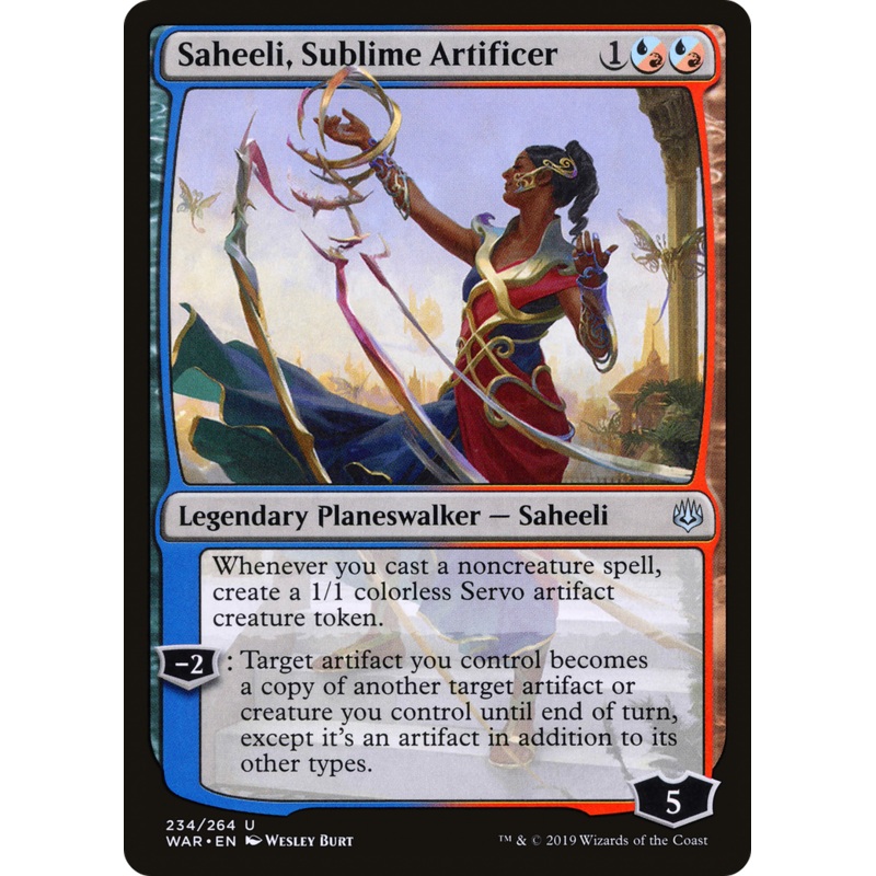 Saheeli, Sublime Artificer (WAR-234) - War of the Spark Foil
