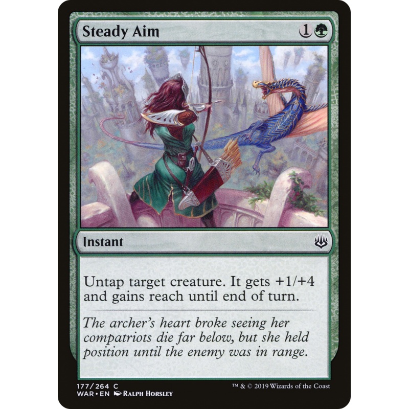 Steady Aim (WAR-177) - War of the Spark Foil