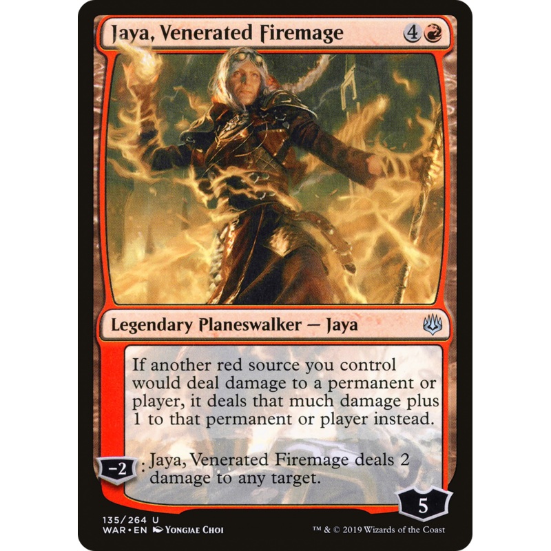 Jaya, Venerated Firemage (WAR-135) - War of the Spark Foil