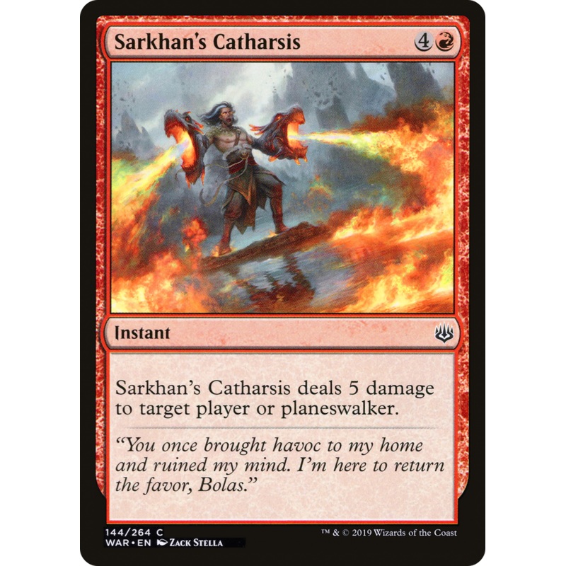 Sarkhan's Catharsis (WAR-144) - War of the Spark