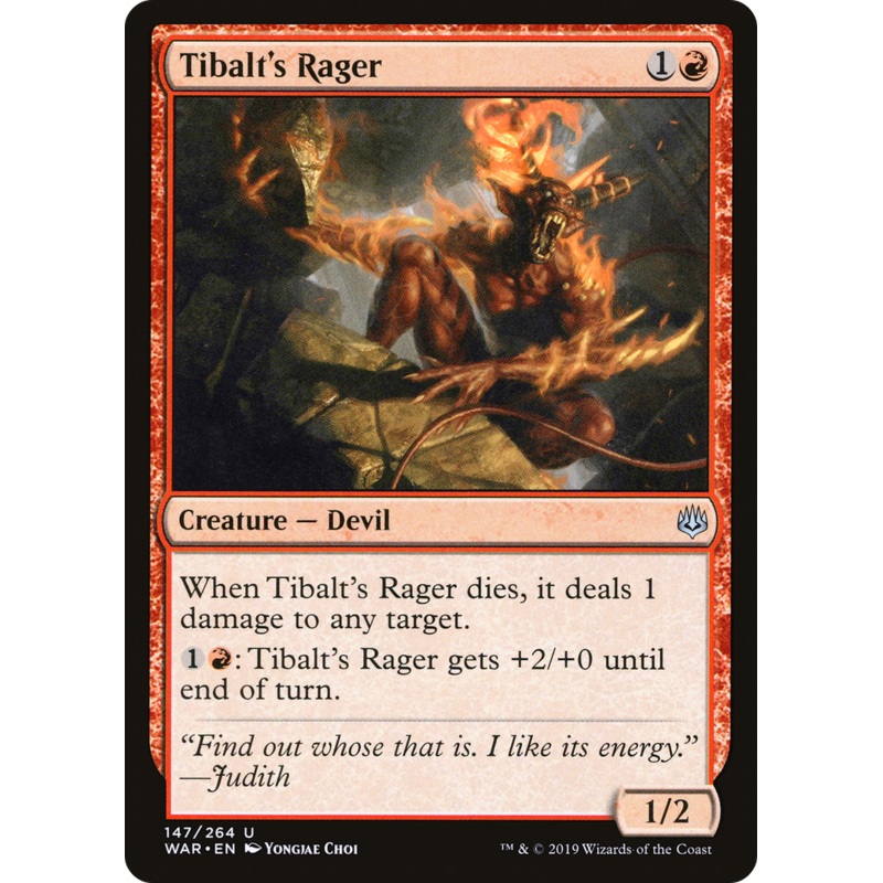 Tibalt's Rager (WAR-147) - War of the Spark Foil