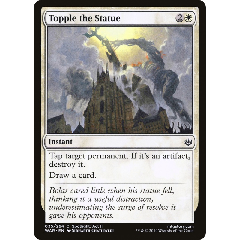 Topple the Statue (WAR-035) - War of the Spark Foil