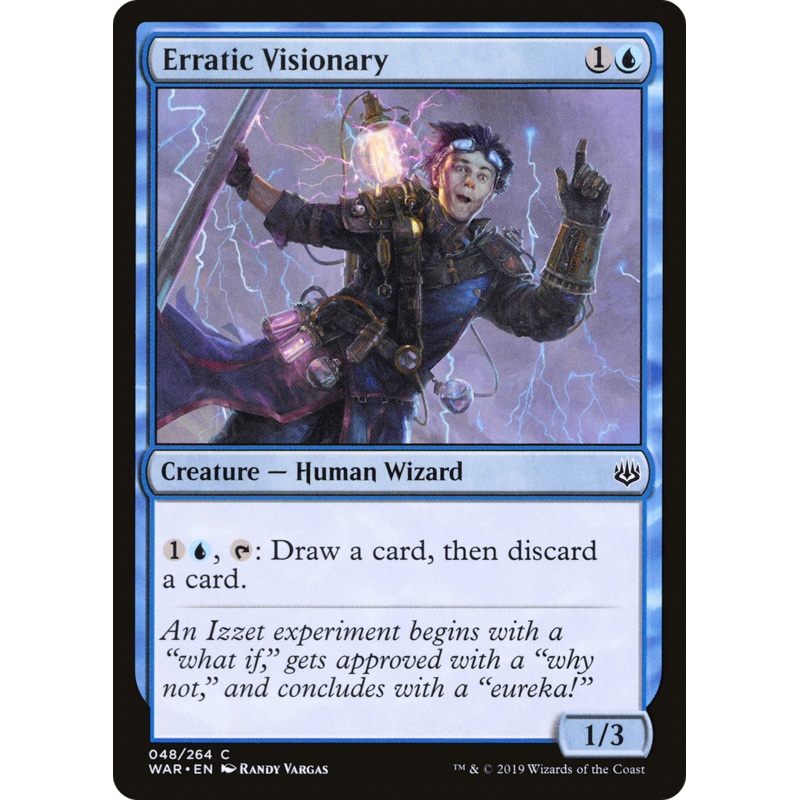Erratic Visionary (WAR-048) - War of the Spark Foil