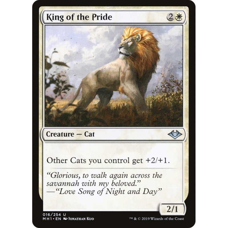 King of the Pride (MH1-016) - Modern Horizons Foil