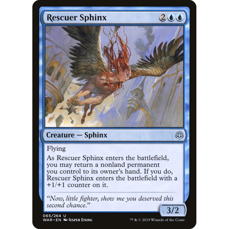 Rescuer Sphinx (WAR-065) - War of the Spark Foil
