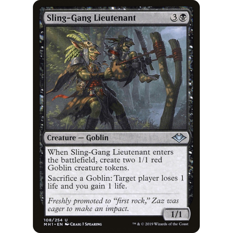 Sling-Gang Lieutenant (MH1-108) - Modern Horizons Foil