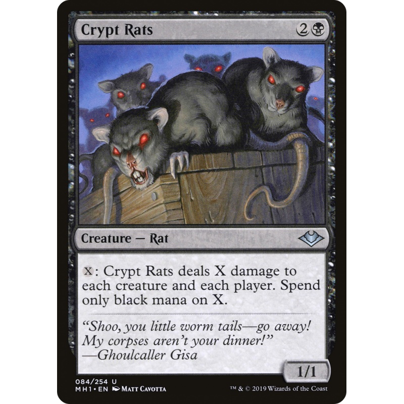 Crypt Rats (MH1-084) - Modern Horizons Foil