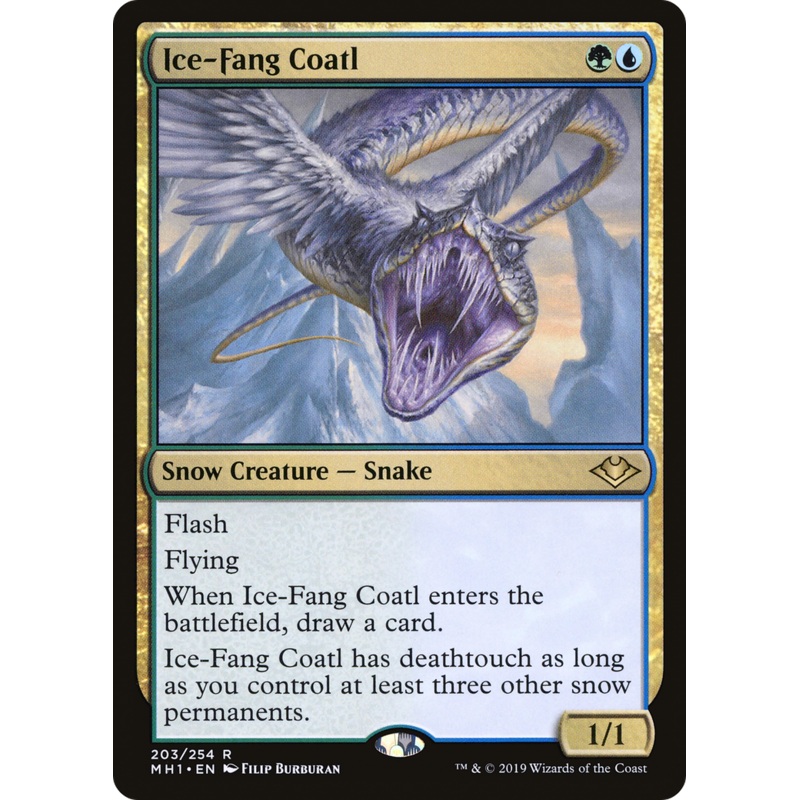Ice-Fang Coatl (MH1-203) - Modern Horizons Foil