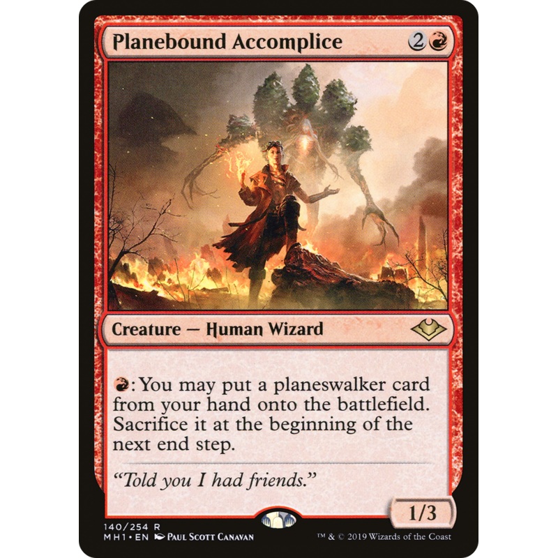 Planebound Accomplice (MH1-140) - Modern Horizons Foil