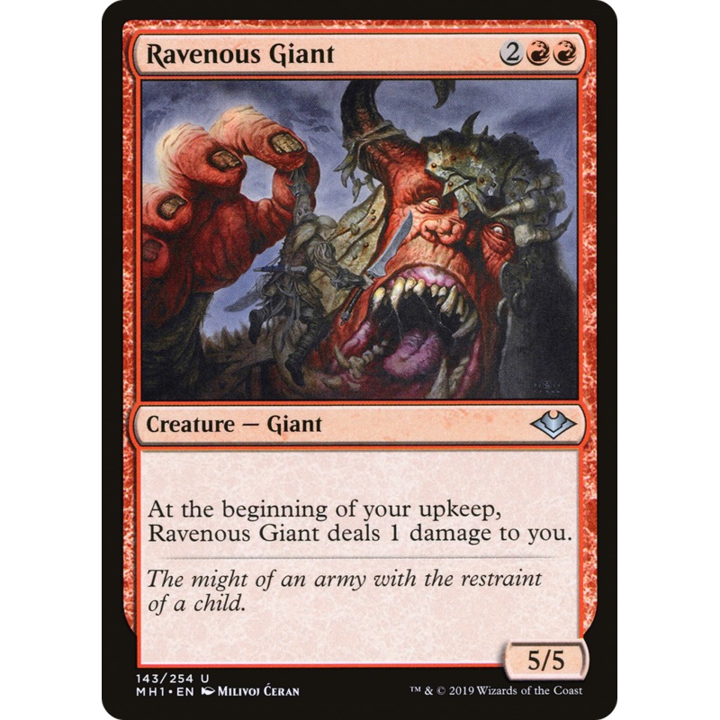 Ravenous Giant (MH1-143) - Modern Horizons Foil