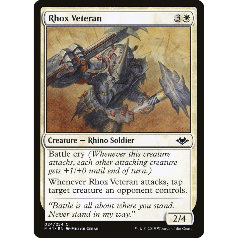Rhox Veteran (MH1-024) - Modern Horizons Foil