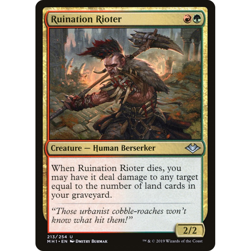 Ruination Rioter (MH1-213) - Modern Horizons Foil