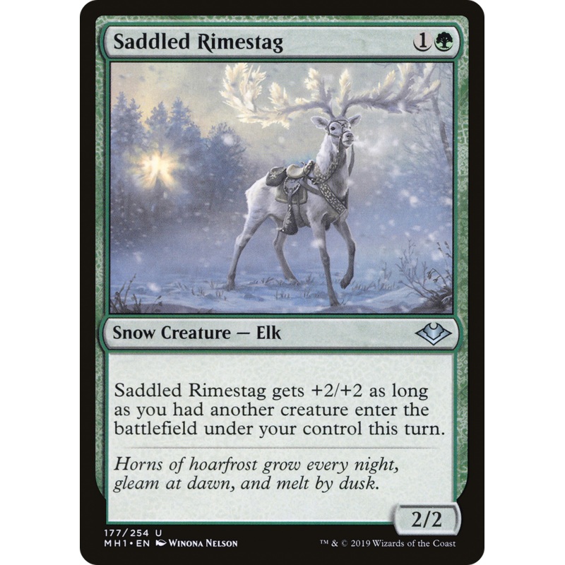 Saddled Rimestag (MH1-177) - Modern Horizons Foil