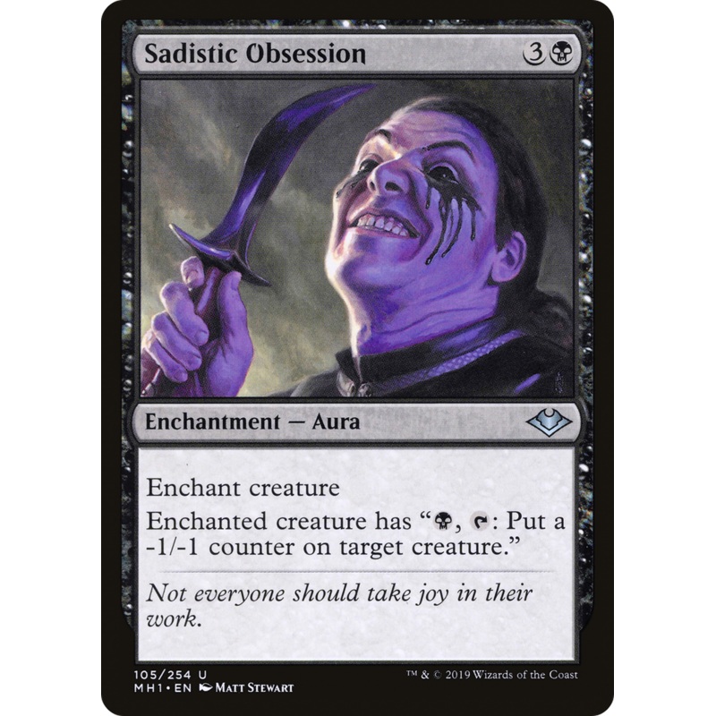 Sadistic Obsession (MH1-105) - Modern Horizons Foil