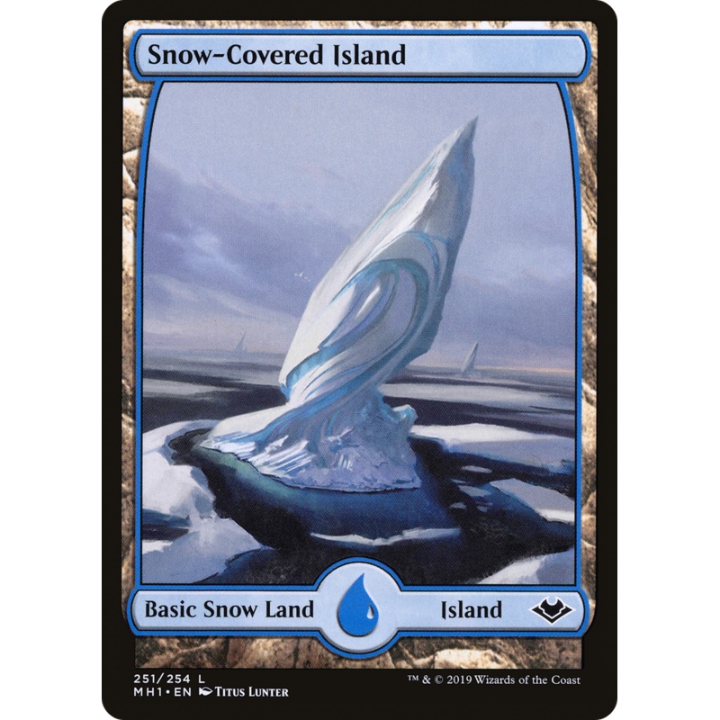 Snow-Covered Island (MH1-251) - Modern Horizons Foil