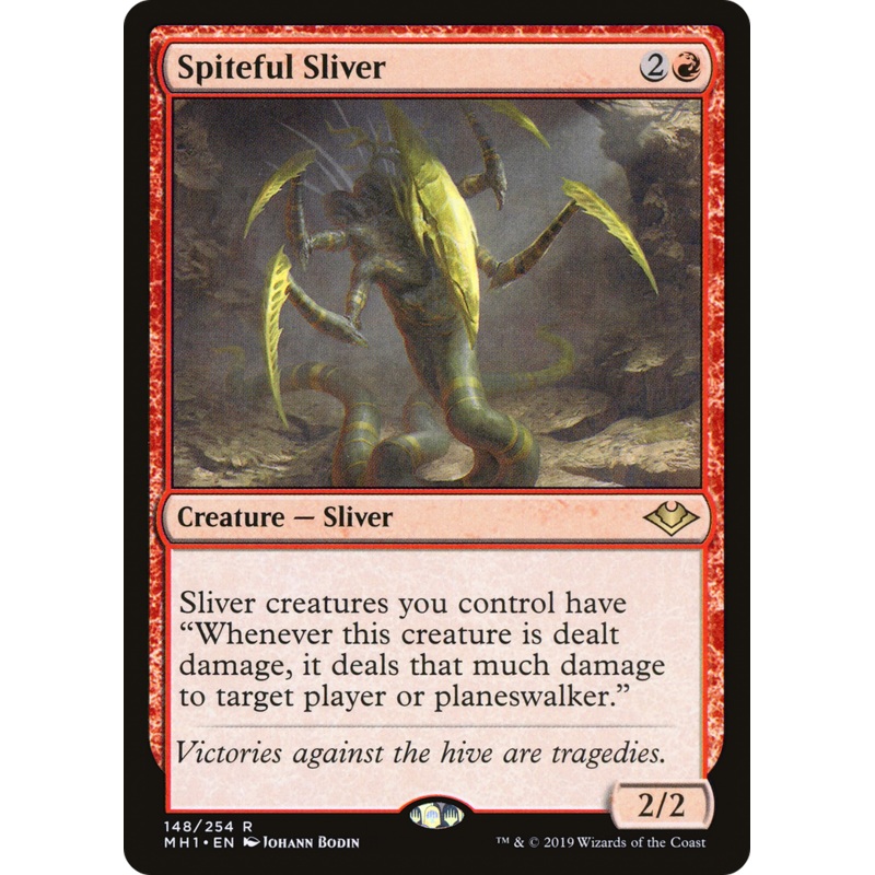 Spiteful Sliver (MH1-148) - Modern Horizons Foil