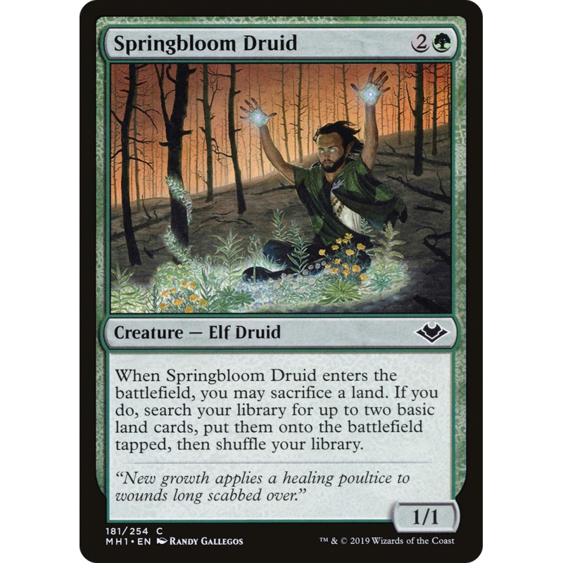 Springbloom Druid (MH1-181) - Modern Horizons
