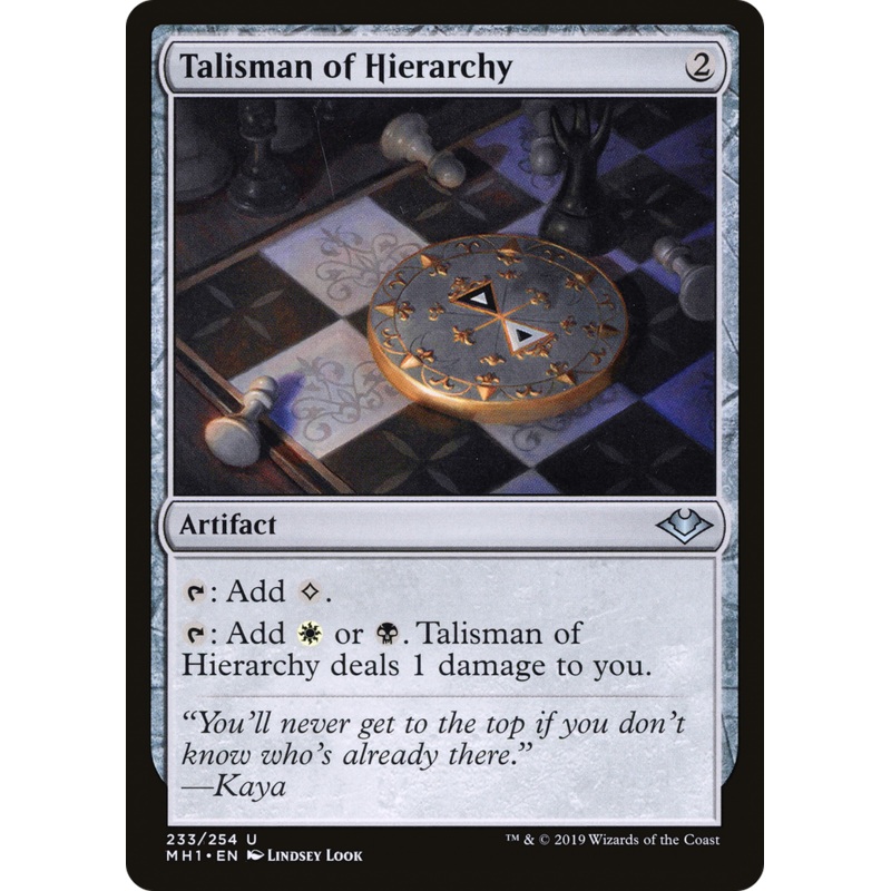 Talisman of Hierarchy (MH1-233) - Modern Horizons Foil
