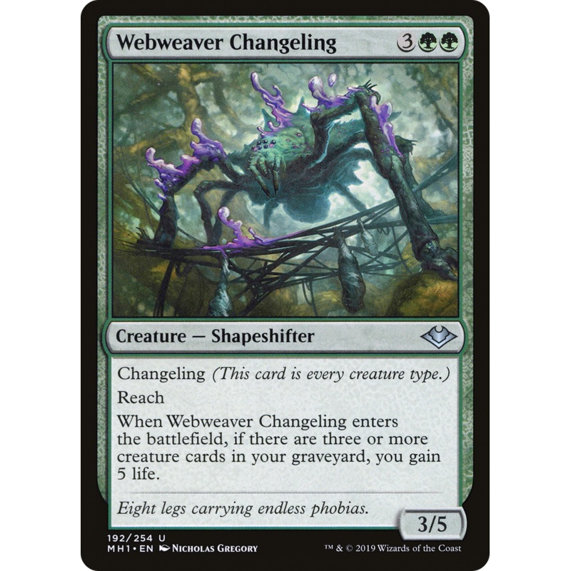 Webweaver Changeling (MH1-192) - Modern Horizons Foil