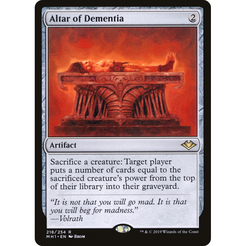 Altar of Dementia (MH1-218) - Modern Horizons Foil