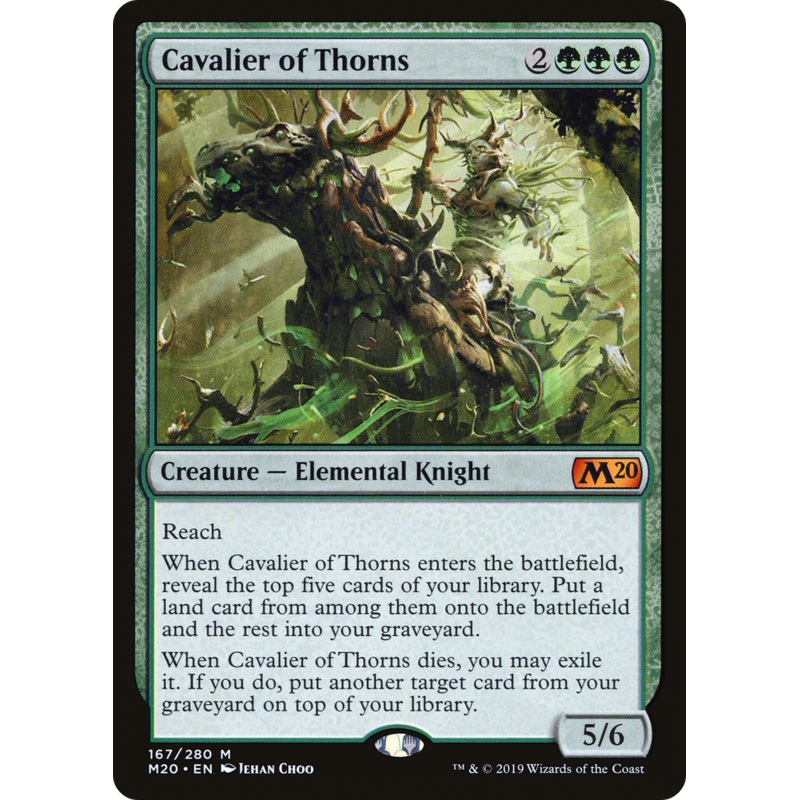 Cavalier of Thorns (M20-167) - Core Set 2020 Foil