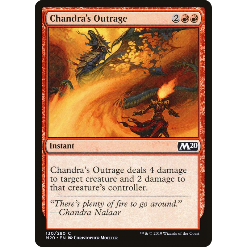 Chandra's Outrage (M20-130) - Core Set 2020 Foil
